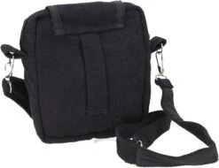 Natürliche Schultertasche, Boho Ethnotasche Aus Hanf- Baumwoll-Mix, Kameratasche - Schwarz - 20x16x4 Cm -Modebekleidungsgeschäft 53206 123taschen nepal 2023 87
