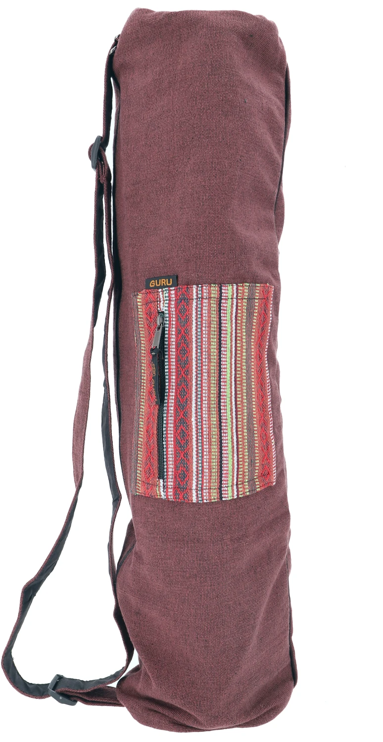 Boho Yogamatten-Tasche, Yogatasche Aus Nepal - Braun - 70x24x14 Cm Ø14 Cm 3 Boho Yogamatten-Tasche, Yogatasche Aus Nepal - Braun - 70x24x14 Cm Ø14 Cm