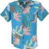 Hawaiihemd, Hippiehemd Kurzarm, Herrenhemd Mit Blumendruck - Türkisblau 2 Hawaiihemd, Hippiehemd Kurzarm, Herrenhemd Mit Blumendruck - Türkisblau -Modebekleidungsgeschäft 53242 123bunte hemden thailand 2023 10