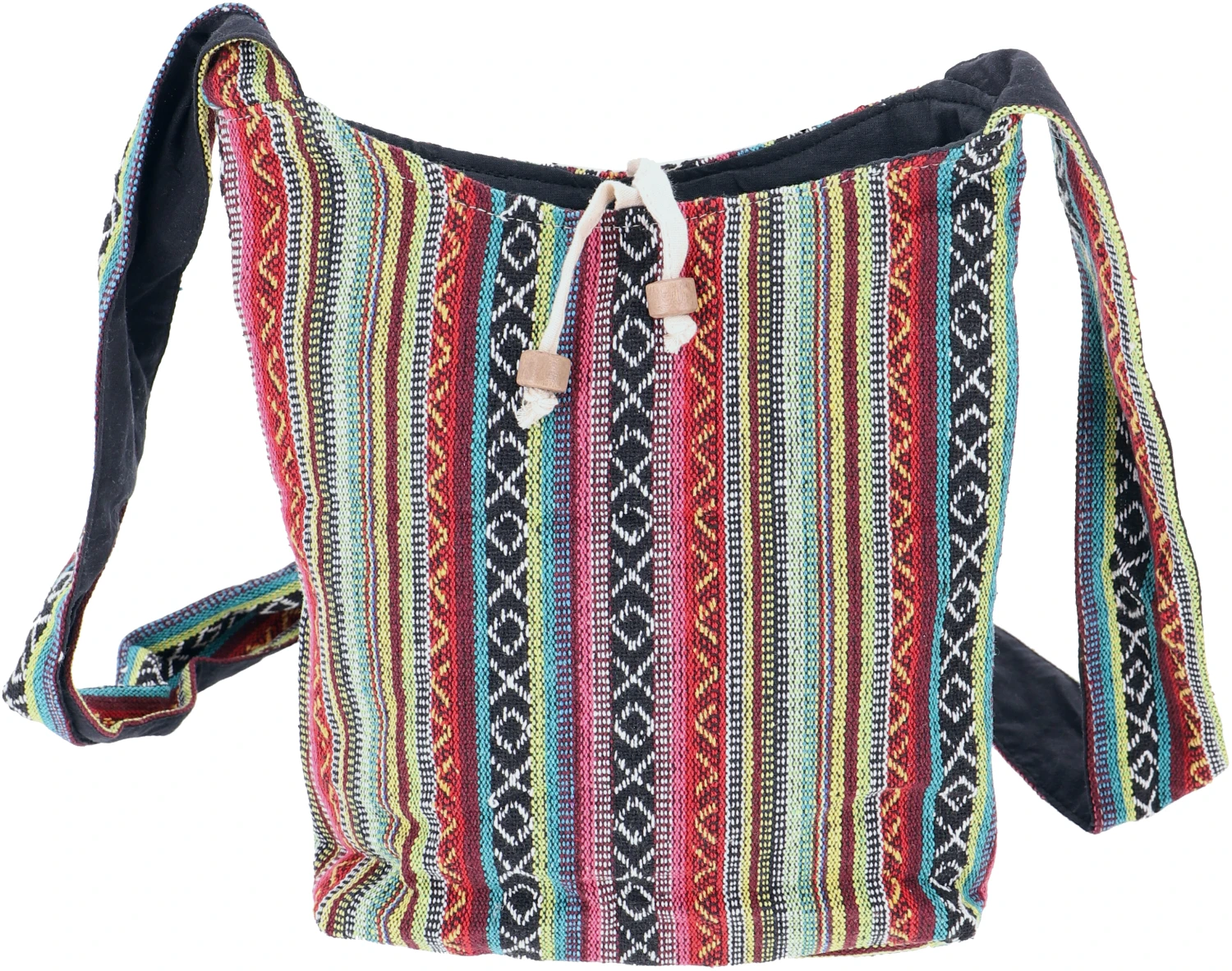 Kleiner Schulterbeutel, Boho Schultertasche, Tasche Im Ethnostyle - Rosa/bunt - 25x20 Cm 4 Kleiner Schulterbeutel, Boho Schultertasche, Tasche Im Ethnostyle - Rosa/bunt - 25x20 Cm – Bild 2