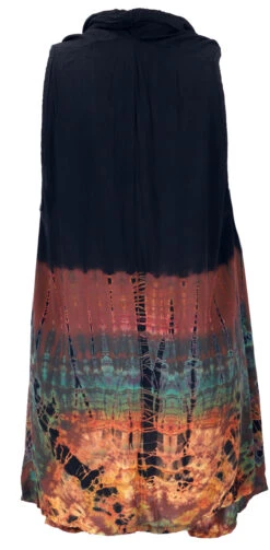 Unikat Batik Cardigan, Boho Westen Tunika, Boho Sommertunika, Maxitunika - Schwarz Braun -Modebekleidungsgeschäft 53308 12356batik tahailand 2023 220