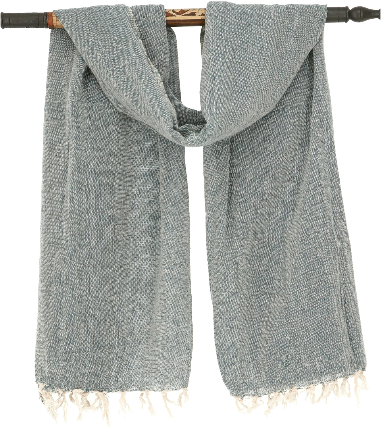 Indisches Baumwolltuch, Leichter Schal, Sarong, Strandtuch - Petrol - 190x100 Cm 5 Indisches Baumwolltuch, Leichter Schal, Sarong, Strandtuch - Petrol - 190x100 Cm – Bild 3
