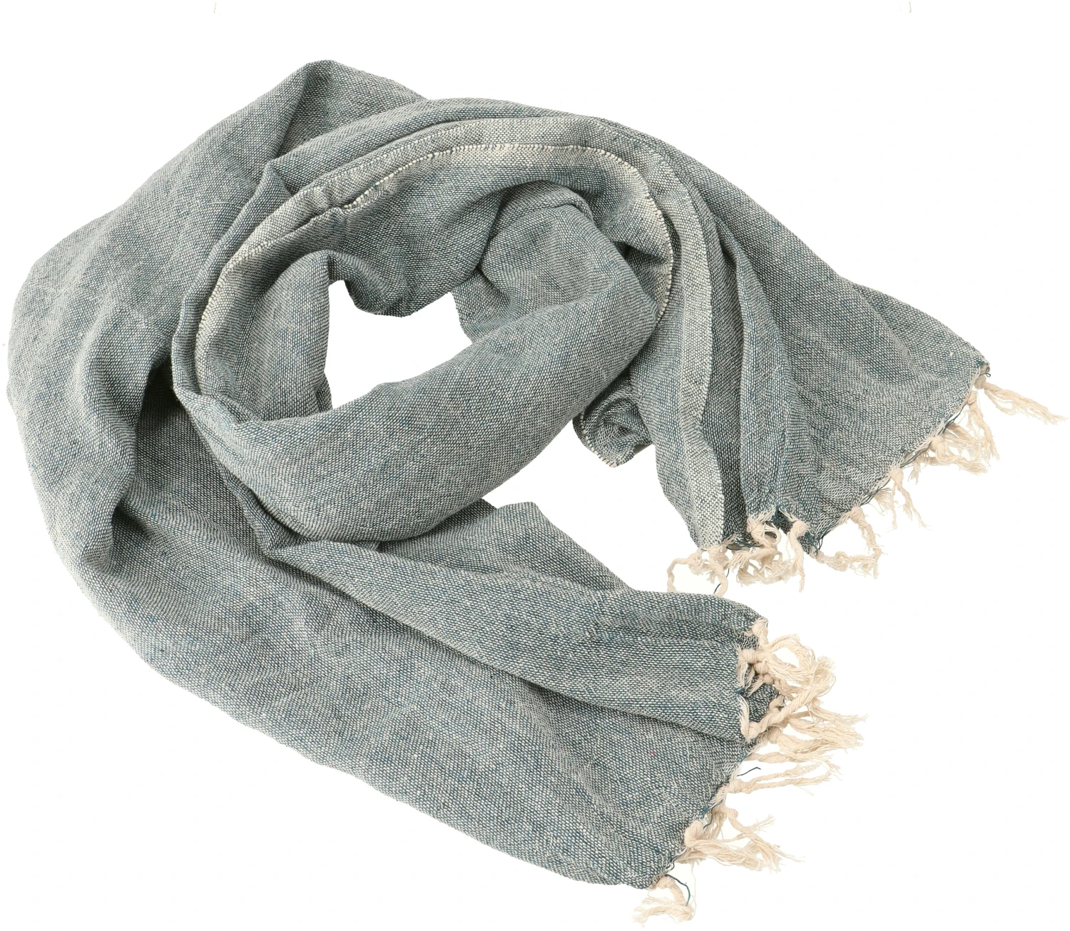 Indisches Baumwolltuch, Leichter Schal, Sarong, Strandtuch - Petrol - 190x100 Cm 4 Indisches Baumwolltuch, Leichter Schal, Sarong, Strandtuch - Petrol - 190x100 Cm – Bild 2