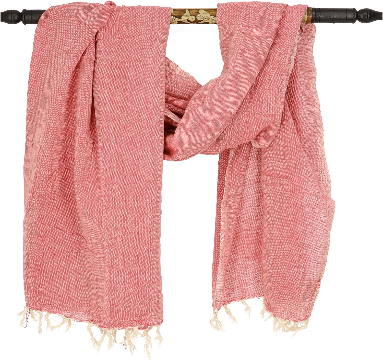 Indisches Baumwolltuch, Leichter Schal, Sarong, Strandtuch - Rot - 190x100 Cm 4 Indisches Baumwolltuch, Leichter Schal, Sarong, Strandtuch - Rot - 190x100 Cm – Bild 2