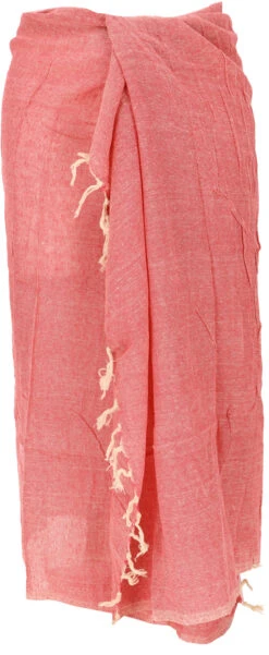 Indisches Baumwolltuch, Leichter Schal, Sarong, Strandtuch - Rot - 190x100 Cm 7 Indisches Baumwolltuch, Leichter Schal, Sarong, Strandtuch - Rot - 190x100 Cm -Modebekleidungsgeschäft 53324 12356tuecher manu 4