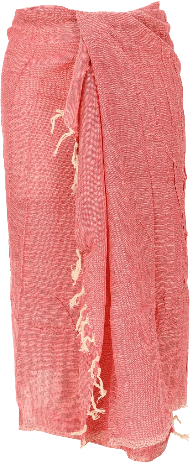 Indisches Baumwolltuch, Leichter Schal, Sarong, Strandtuch - Rot - 190x100 Cm 5 Indisches Baumwolltuch, Leichter Schal, Sarong, Strandtuch - Rot - 190x100 Cm – Bild 3