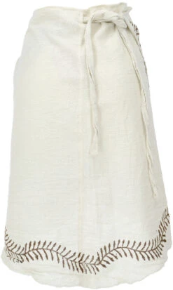 Psytrance Goa Pixi Minirock, Bedruckter Ethno Wickelrock - Naturweiß -Modebekleidungsgeschäft 53424 12356dev guru 2023 77