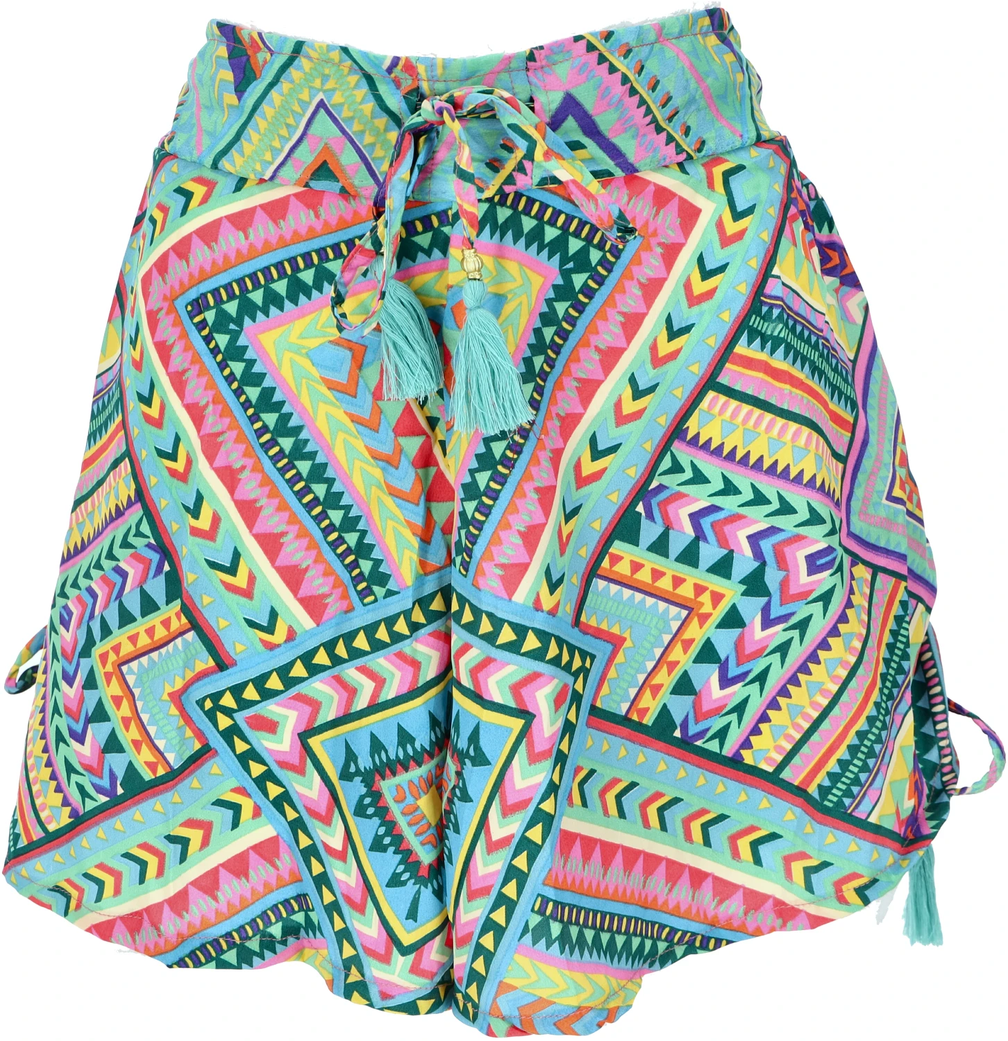 Leichte Pantys, Seidig Glänzende Print Shorts - Bunt 3 Leichte Pantys, Seidig Glänzende Print Shorts - Bunt