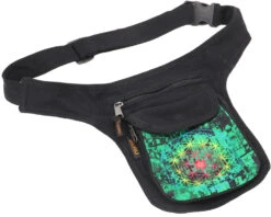 Festivalgürteltasche, Sidebag, Crossbag Mit Psychodelischem Druck- Flower Of Life - 24x17x4 Cm -Modebekleidungsgeschäft 53552 12356 0606tilo taschen 69