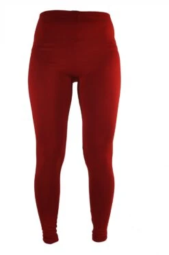 Farbige Damen Leggings, Stretch Sporthose Für Frauen, Yogahose - Rot