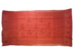 Dünnes Baba Tuch, Benares Lunghi - Rostorange - 180x95 Cm -Modebekleidungsgeschäft 6 15 dsc01542