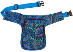 Stoff Sidebag &amp; Gürteltasche, Goa Gürteltasche - Türkis - 27x20 Cm -Modebekleidungsgeschäft 6 18dsc02639