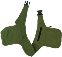 Stoff Sidebag, Doppelte Gürteltasche, Goa Gürteltasche - Olive - 20x15x5 Cm -Modebekleidungsgeschäft 6 18dsc02646