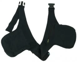 Stoff Sidebag, Doppelte Gürteltasche, Goa Gürteltasche - Schwarz -Modebekleidungsgeschäft 6 18dsc02649