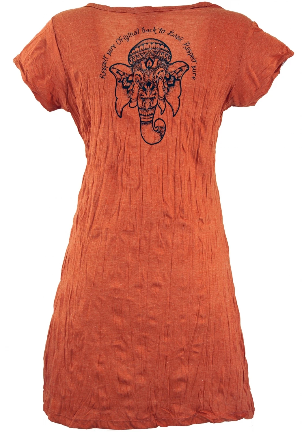 Sure Long Shirt, Minikleid Ganesha - Rostorange 4 Sure Long Shirt, Minikleid Ganesha - Rostorange – Bild 2