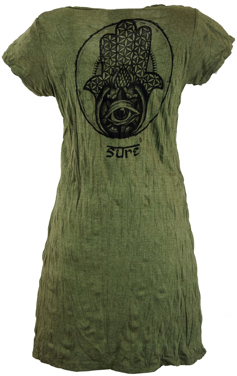 Sure Long Shirt, Minikleid Fatimas Hand - Olive 4 Sure Long Shirt, Minikleid Fatimas Hand - Olive – Bild 2
