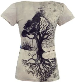 Mirror T-Shirt - Tree Of Life / Beige -Modebekleidungsgeschäft 6 18dsc03699