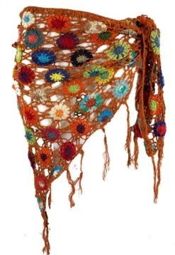 Häkelstola, Hippie Blümchen Häkelschal, Dreieckstuch - Rostorange - 180x60 Cm 7 Häkelstola, Hippie Blümchen Häkelschal, Dreieckstuch - Rostorange - 180x60 Cm -Modebekleidungsgeschäft 6 18dsc04039