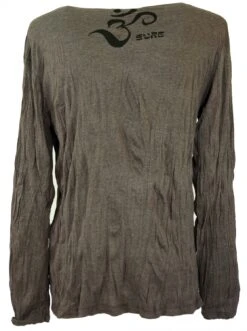 Sure Langarmshirt, Kapuzenshirt Meditation Chakra Buddha - Taupe -Modebekleidungsgeschäft 6 18dsc04398