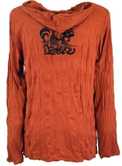 Sure Langarmshirt, Kapuzenshirt Fliegenpilz - Rostorange -Modebekleidungsgeschäft 6 18dsc04528