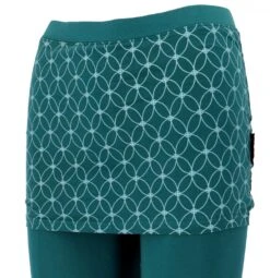 Yoga-Hose, Leggings Mit Minirock Aus Bio-Baumwolle Flower Of Life - Emerald -Modebekleidungsgeschäft 657533541f8744e5be1596e470c5c55f