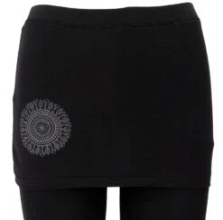 Yoga-Hose, Leggings Mit Minirock Bio BW Yogi - Schwarz -Modebekleidungsgeschäft 6ebcc33703e49ab26a6db1752df08b2f