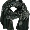 Dünnes Baba Tuch, Benares Lunghi - Schwarz - 180x95 Cm -Modebekleidungsgeschäft 7 18dsc06607
