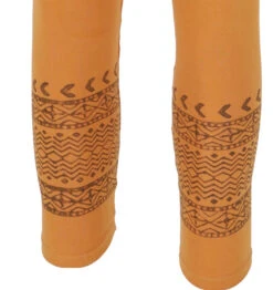 Psytrance Goa Damen Leggings, Bedruckte Tribal Yoga Leggings - Safran -Modebekleidungsgeschäft 76faeb5983ead47f1a65b91eb48836e8