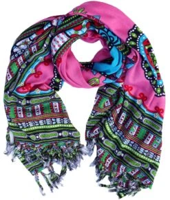Dashiki Bali Sarong, Wandbehang, Afro Design Wickelrock, Sarongkleid - Pink - 160x110 Cm -Modebekleidungsgeschäft 9 17 dsc03598
