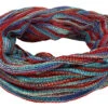 Weicher Loop Schal / Stola, Magic Loopschal, Weste - Blau/rot -Modebekleidungsgeschäft 9 18dsc07570