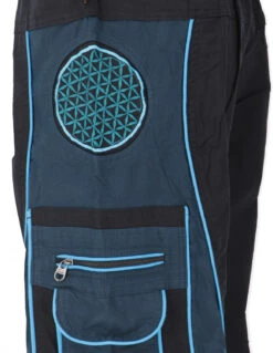 3/4 Yogahose, Goa Hose, Goa Shorts, Herren Shorts - Schwarz/blau 12 3/4 Yogahose, Goa Hose, Goa Shorts, Herren Shorts - Schwarz/blau -Modebekleidungsgeschäft 93a1a5e4759af32efc686156306c56f3