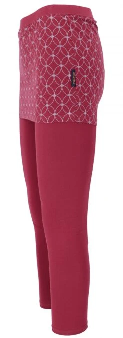 Yoga-Hose, Leggings Mit Minirock Aus Bio-Baumwolle Flower Of Life - Beere -Modebekleidungsgeschäft F 28 01dev fasion leggins neues foto 24