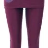 Yoga-Hose, Leggings Mit Minirock Bio BW Yogi - Bordeaux -Modebekleidungsgeschäft F 28 01dev fasion leggins neues foto 33
