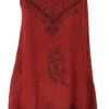 Besticktes Indisches Minikleid Boho Chic, Hippie Tunika - Rot Design 16 1 Besticktes Indisches Minikleid Boho Chic, Hippie Tunika - Rot Design 16 -Modebekleidungsgeschäft F 28 01puneet 28.02. 1