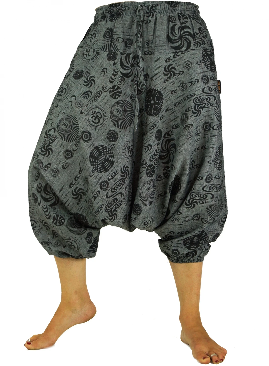 Aladinhose Pluderhose Shorts 7/8 Länge - Grau 3 Aladinhose Pluderhose Shorts 7/8 Länge - Grau