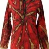 Batik Shirt, Goa Tie Dye Langarmshirt - Rot 2 Batik Shirt, Goa Tie Dye Langarmshirt - Rot -Modebekleidungsgeschäft batik shirt goa tie dye langarmshirt rot 31964