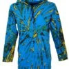 Batik Shirt, Goa Tie Dye Langarmshirt - Türkis -Modebekleidungsgeschäft batik shirt goa tie dye langarmshirt tuerkis 38896
