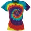 Batik T-Shirt Für Damen, Tie Dye Goa Shirt Regenbogen - Blau/rot 1 Batik T-Shirt Für Damen, Tie Dye Goa Shirt Regenbogen - Blau/rot -Modebekleidungsgeschäft batik t shirt tie dye goa shirt regenbogen blau rot 36456