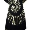 Batik Tunika, Minikleid Hippie Chic, Strandkleid, Sommerkleid - Schwarz -Modebekleidungsgeschäft batik tunika hippie chic strandkleid sommerkleid schwarz 38529