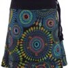 Bestickter Minirock, Boho Chic Rock, Retro Mandala - Schwarz/blau -Modebekleidungsgeschäft bestickter minirock boho chic rock retro mandala schwarz blau 37853
