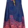 Boho Mandala Midikleid, Trägerkleid, Strandkleid Für Starke Frauen - Blau/fuchsia -Modebekleidungsgeschäft boho mandala midikleid traegerkleid strandkleid fuer starke frauen blau fuchsia 38164