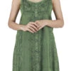 Besticktes Indisches Kleid, Boho Minikleid - Grün Design 9 -Modebekleidungsgeschäft c0469b86edb2b828000e5e1c21d294ff