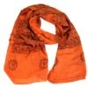 Dünnes Baba Tuch, Benares Lunghi - Orange - 180x95 Cm -Modebekleidungsgeschäft duennes baba tuch benares lungi orange 29840