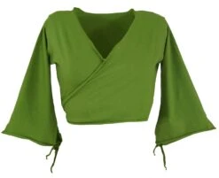 Elfen Top, Top Goa-chic, Wickeltop - Parrot