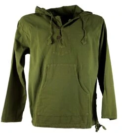 Ethno Sweatshirt Hippie Goa - Olive