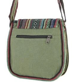 Ethno Schultertasche, Boho Tasche - Olivgrün - 26x26x7 Cm -Modebekleidungsgeschäft f 19 05 nepal taschen 13