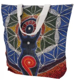 Mirror Shopper Tasche, Einkaufstasche, Strandtasche - Yogi - 48x45x13 Cm