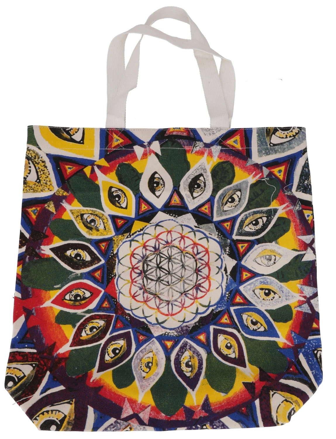 Mirror Shopper Tasche, Einkaufstasche, Strandtasche - Flower Of Life - 48x45x13 Cm 5 Mirror Shopper Tasche, Einkaufstasche, Strandtasche - Flower Of Life - 48x45x13 Cm – Bild 3