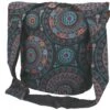 Sadhu Bag, Ethno Shopper, Bestickter Schulterbeutel - Schwarz - 30x32x20 Cm -Modebekleidungsgeschäft f 19 06 mirror taschen 41