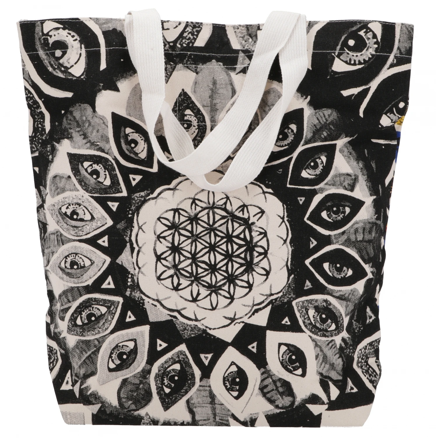 Mirror Shopper Tasche, Einkaufstasche, Strandtasche - Flower Of Life - 48x45x13 Cm 4 Mirror Shopper Tasche, Einkaufstasche, Strandtasche - Flower Of Life - 48x45x13 Cm – Bild 2